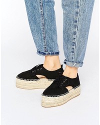 Espadrilles noires Asos