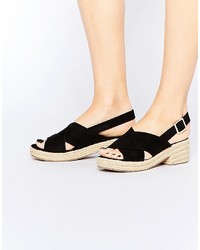 Espadrilles noires Asos