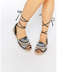 Espadrilles noires Asos