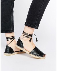 Espadrilles noires Asos