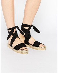 Espadrilles noires Asos