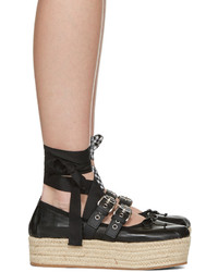 Espadrilles noires Miu Miu