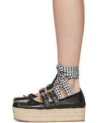 Espadrilles noires Miu Miu