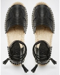 Espadrilles noires Asos