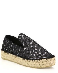 Espadrilles pailletées noires