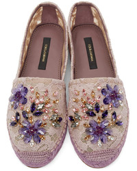Espadrilles violettes Dolce & Gabbana