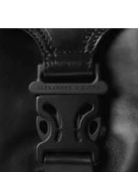 Fourre-tout en cuir noir Alexander McQueen