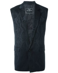 Gilet en soie noir