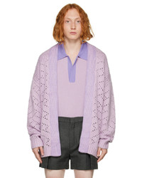 Gilet en tricot violet clair