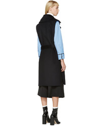 Gilet sans manches en laine bleu marine Jil Sander Navy