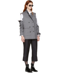 Gilet sans manches en laine gris Thom Browne