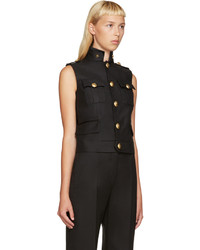 Gilet sans manches en laine noir Dsquared2