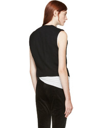 Gilet sans manches en laine noir Haider Ackermann