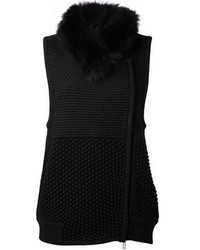 Gilet sans manches en tricot noir Ohne Titel