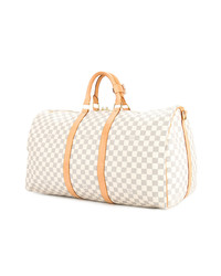 Grand sac en cuir blanc Louis Vuitton Vintage