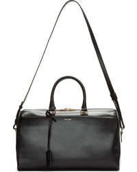 Grand sac en cuir noir Saint Laurent