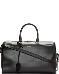 Grand sac en cuir noir Saint Laurent