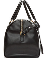 Grand sac en cuir noir Saint Laurent