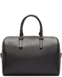 Grand sac en cuir noir Versace