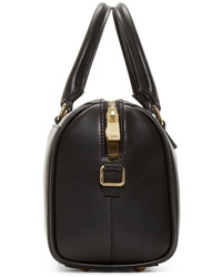 Grand sac en cuir noir Saint Laurent