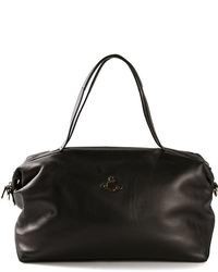 Grand sac en cuir noir Vivienne Westwood