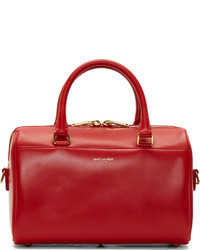 Grand sac en cuir rouge Saint Laurent