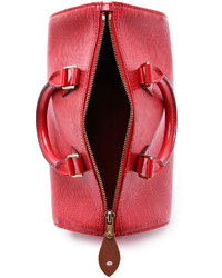 Grand sac en cuir rouge Louis Vuitton