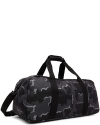 Grand sac en toile imprimé noir Undercover