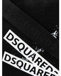 Grand sac en toile imprimé noir DSQUARED2
