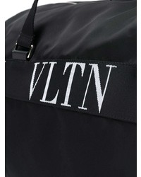 Grand sac en toile noir et blanc Valentino