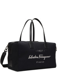 Grand sac en toile noir Ferragamo