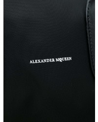 Grand sac en toile noir Alexander McQueen