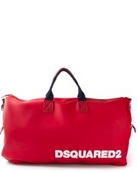Grand sac en toile rouge DSquared