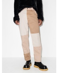 Jean à patchwork beige Helmut Lang