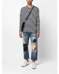 Jean à patchwork bleu clair Junya Watanabe MAN