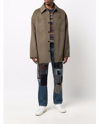 Jean à patchwork bleu marine Junya Watanabe MAN