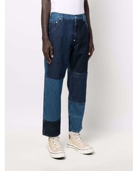 Jean à patchwork bleu marine Helmut Lang