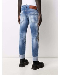 Jean à patchwork bleu DSQUARED2