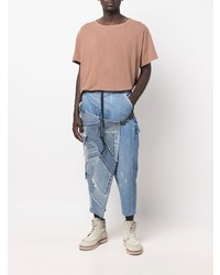 Jean à patchwork bleu Greg Lauren