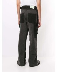 Jean à patchwork gris foncé Off-White