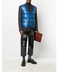 Jean à patchwork gris foncé Junya Watanabe MAN