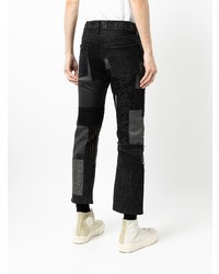 Jean à patchwork noir Junya Watanabe MAN