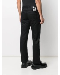 Jean à patchwork noir Raf Simons