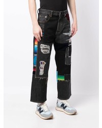 Jean à patchwork noir Junya Watanabe MAN