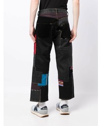 Jean à patchwork noir Junya Watanabe MAN