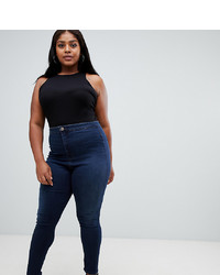 Jean bleu marine Asos Curve