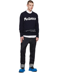 Jean bleu marine Alexander McQueen