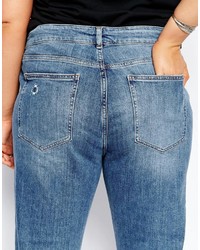 Jean boyfriend bleu Asos