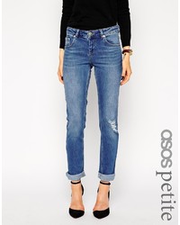 Jean boyfriend déchiré bleu Asos