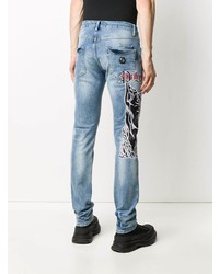 Jean brodé bleu clair Philipp Plein